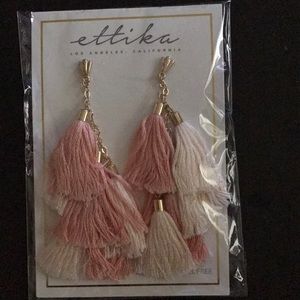 Ethika of LA, Brand NEW Gold & Pink Earrings